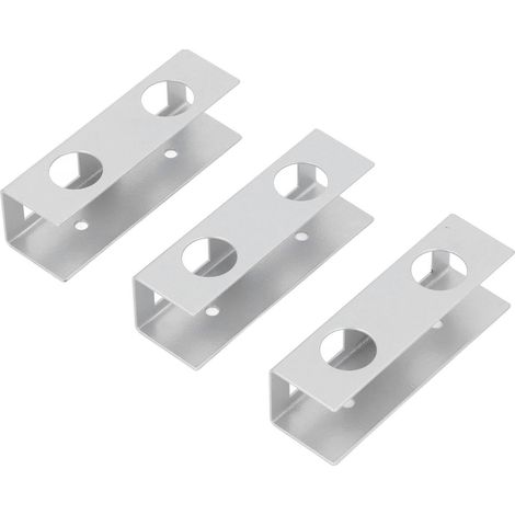 Support de fixation pour ordinateur portable sous bureau, gain de place et sans rayures, en acier au carbone dur, étagère sous bureau pour clavier avec vis (1/5)