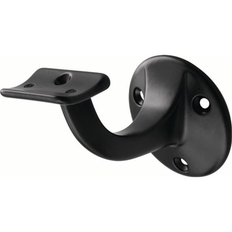 hermeta  Soporte  pasamanos  3505  Aluminio  recubierto  negro  D.Placa  pared  56mm  -  3505-70E (1/3)