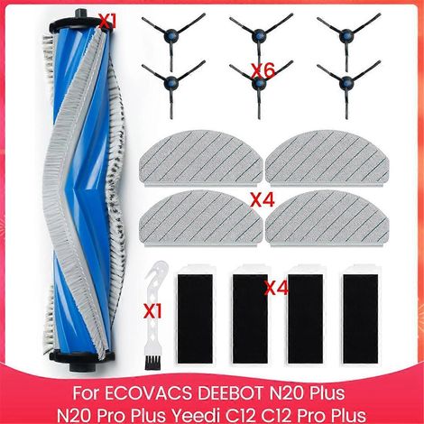 Pièces de rechange pour aspirateurs robots N20 Plus, N20, C12 et C12 (kit d'accessoires) (1/4)