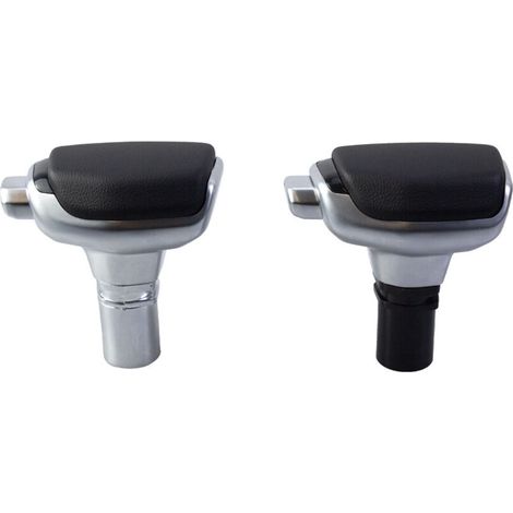 Passend für Buick, Chevrolet, Opel und andere Fahrzeuge mit Automatikgetriebe. Schaltknauf im Yacht-Stil, Ersatzteil für den Schalthebel, mattschwarzes Leder, silbernes Rohr. (1/4)