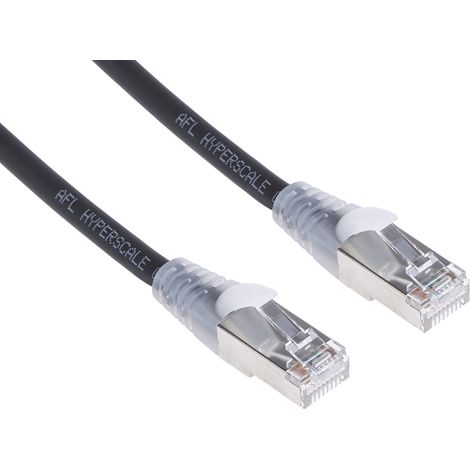 Câble cat 6 Avec connecteur / , F/UTP, gaine LSZH Noir, 500mm ( Prix pour 1 )