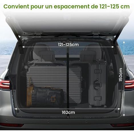Mosquito Net for Car Tailgate, Magnetic Mosquito Net for Car Rear Door, 162 x 150 cm Black Mesh Mosquito Nets with Closure for Outdoor Picking Camping Fishing Travel (1/3)