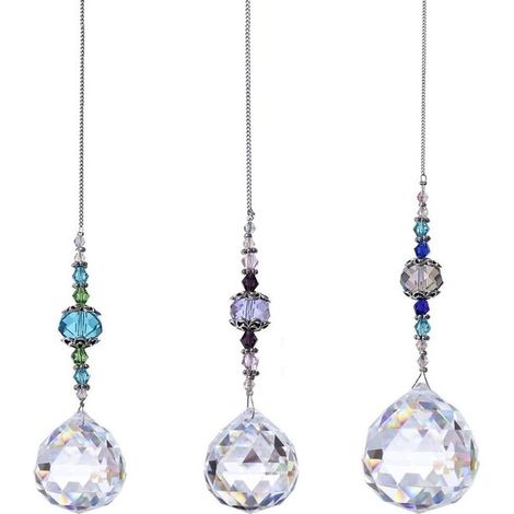 Collecteur solaire multifonctionnel en cristal, boule en verre arc-en-ciel (1/5)