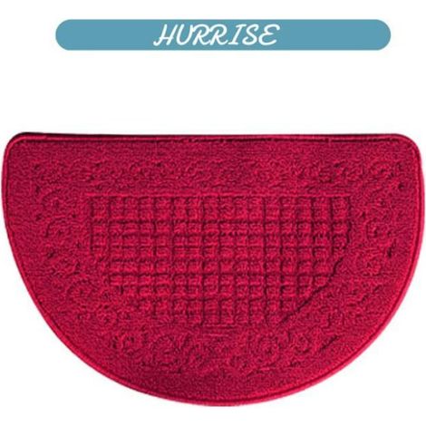 Sonew Paillasson demi-rond (Rouge Foncé 48x78cm / 18.9x30.7in)Paillasson linge baignoire Rouge foncé 48x78cm / 18.9x30.7in (1/5)