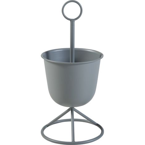 Portavasi da interno 48 x 23 cm 1 fioriera grigia 030010322