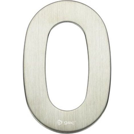 Número puerta 0 acero inoxidable con adhesivo GSC 003302610 (1/2)