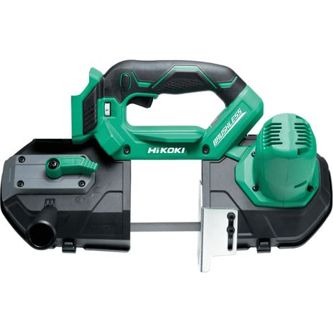 Hikoki – Scie à ruban Ø 83 mm – Moteur Brushless – Puissance 14.4 & 18 V – Vitesse variable 1,3-3,2 m/s – Capacité de coupe 20-45 mm
