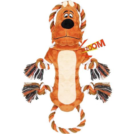 Iokheira Jouet Chien Indestructible, Jouets interactif Chien, Peluche pour Chien, Jouet à mâcher en avec Bruit intégré, Cadeau de Noël, adapté aux Petits, Moyens et Grands Chiens (1/5)