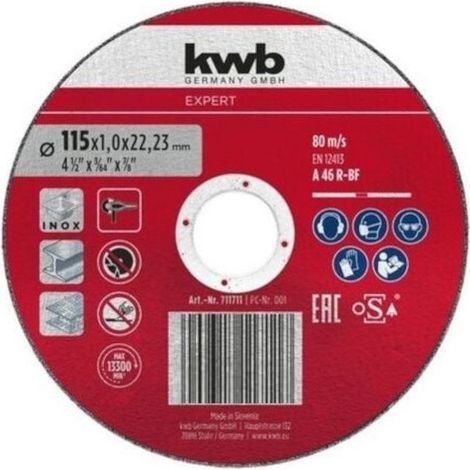 KWB Trennscheibe Expert für Metall und Edelstahl 230x2 mm