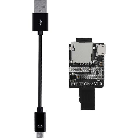 ESP-12S SD Cloud TF Cloud V1.0 Drahtloses Übertragungsmodul, 3D-Druckerteil mit eingebauter TF-Karte, IoT- und WiFi-kompatibel, ideal für DIY- und Cloud-Projekte.