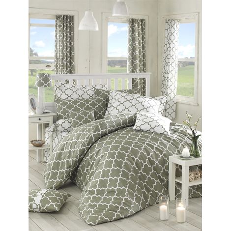 Funda nórdica, funda nórdica, ropa de cama Set Gris Blanco