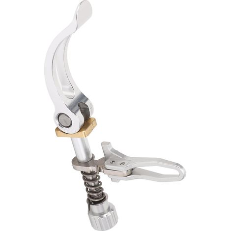 Collier de serrage rapide pour tige de selle en acier inoxydable, compatible avec les vélos pliants 3sixty de 31,8 mm, couleur argent. (1/5)