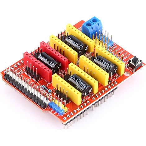 Carte d'extension CNC Shield 4 pièces, pilote de moteur pas à pas A4988 pour graveur et imprimante 3D (1/5)