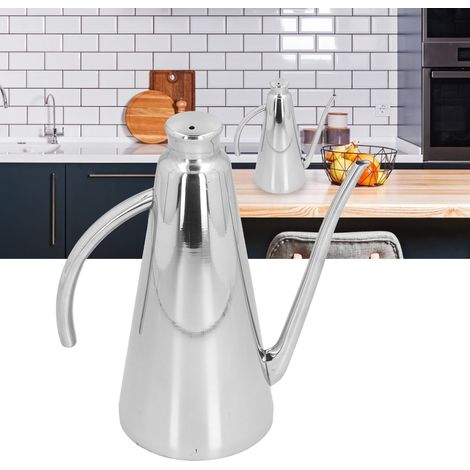 Ölflasche aus Edelstahl, Sojasaucenflasche, Küchenutensil, Haushaltsflasche für Öl und Essig, großer Ölbehälter (1/5)