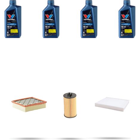 Kit tagliando 3 FILTRI e 4L OLIO compatibile con Opel Zafira C Tourer 1.4 Turbo 88kw dal 2011 (1/5)