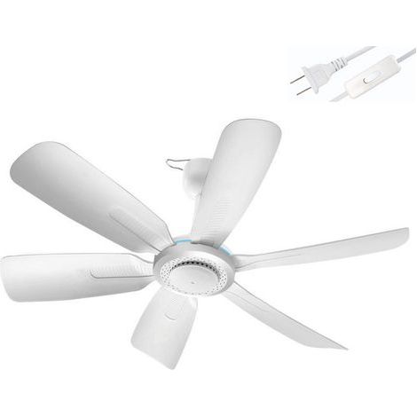Mini ventilateur de plafond portable 220 V 50 Hz, ventilateur suspendu, prise murale, électrique, silencieux, économe en énergie, ventilateur rafraîchissant pour la chambre, brise fraîche.-AquaForge