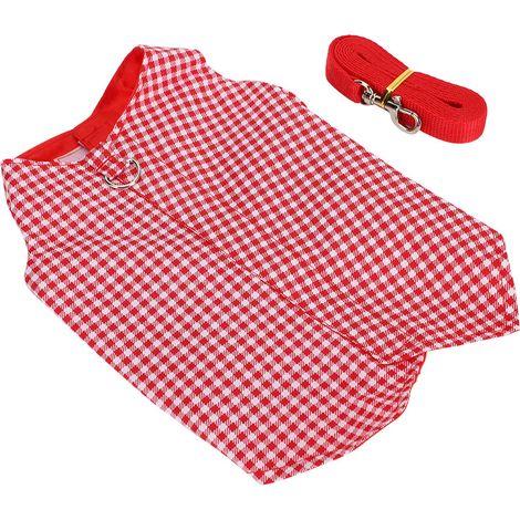 Vêtements pour petits animaux (lapins, chats), costume habillé avec harnais et corde. Accessoires pour animaux de compagnie. Taille M. (1/5)