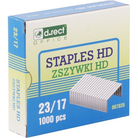 Agrafes D.rect HD 23/17 a'1000, 10 pièces