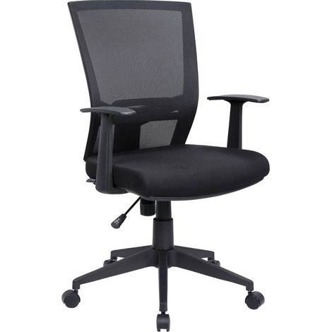 Silla con Ruedas - Sillón de Oficina Negro