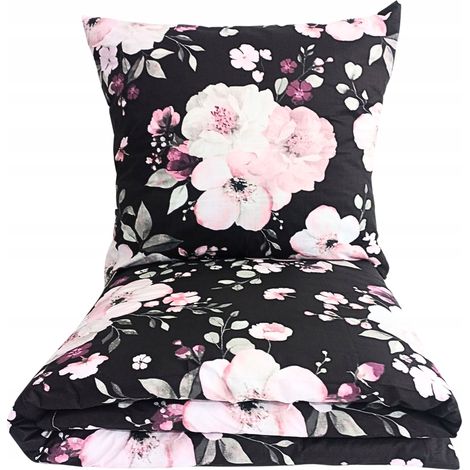 SET DI BIANCHERIA DA LETTO IN COTONE 200x220, PRODUTTORE POLACCO, 100% COTONE, FIORI