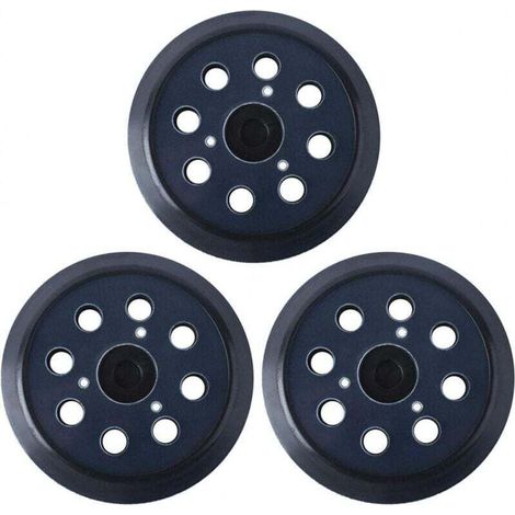 125 mm Plateau de ponage Compatible avec Makita 743081C8 Remplacer le BO5010 BO5041KC Disques de ponage 8 trous(3 pices) (1/4)