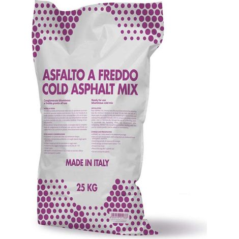 Asfalto a freddo asphaltall conglomerato bituminoso pronto all'uso 25 kg