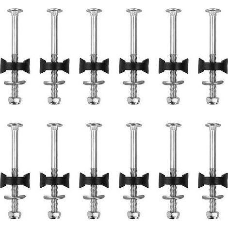 Lot de 12 vis de trampoline, fixation pour trampoline de jardin, acier galvanisé, pour grand trampoline et petit trampoline (1/5)