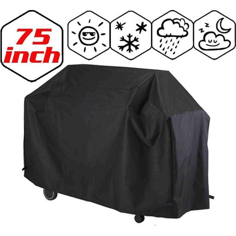 JSSEVN- Housse de barbecue 190x71x117 cm – Tissu Oxford 210D haute densité – Étanchéité 2000MM – Protection UV et déchirure (1/5)