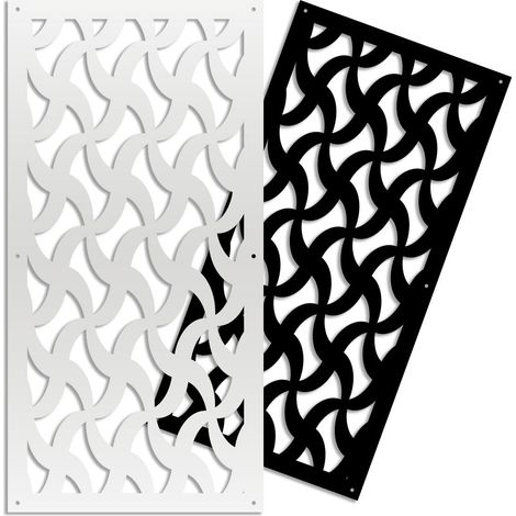 NINJA - Pannello in PVC traforato - Parasole - Colore: bianco - Misura: 47x94 cm (1/3)