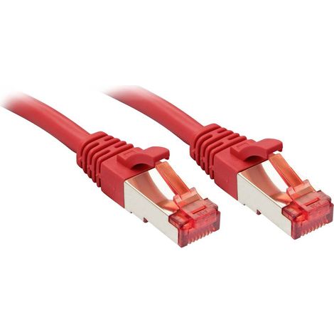 LINDY 47732 RJ45 Câble réseau, câble patch CAT 6 S/FTP 1.00 m rouge 1 pc(s) (1/4)