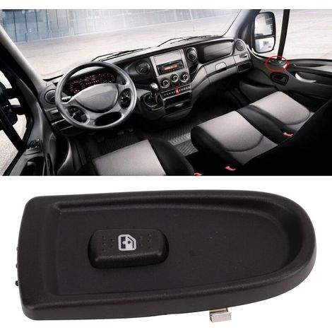Car Passenger Side Window Lock Control Switch, 5801304492 Replacement for Iveco Daily IV-V Rear Power Button Motor for IV V