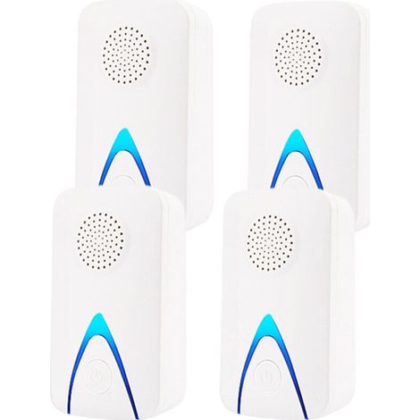 Lutte électronique contre les parasites d'intérieur, souris à ultrasons [paquet de 4] répulsif à ultrasons contre les moustiques répulsif à ultrasons pour souris d'intérieur (1/4)