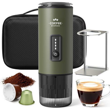 Machine à Café Portable avec Batterie, 20 Bar Machine Espresso 3-en-1 (1/5)