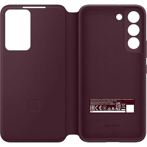 Funda Samsung S906 S22+ Smart Clear View Burdeos EF-ZS906CE