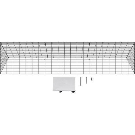 Mophorn Hühnertunnel, 300 x 71,1 x 61,5 cm (L x B x H), tragbarer Hühnerstall, Auslauf für den Hof, einfache Installation für Hühner, Enten, Kaninchen, Verwendung im Freien (1/5)