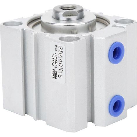 Composants pneumatiques à double effet pour vérin à air mince SDA40X15 10/15/20 mm (1/5)