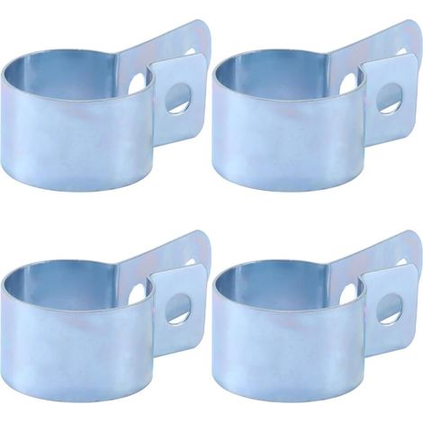 4 PCS Parking Heater Exhaust Pipe Fixing Clip,24mm-28mm Metal Clamps for Heaters Car Truck Van Camper (1/5)