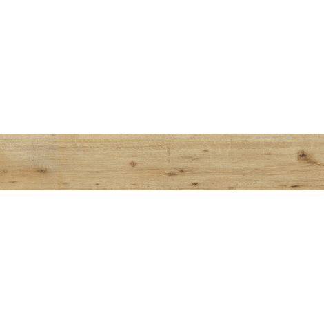 Mexen Cristopher Gres émaillé rectifié amande, carreau imitation bois pour sol et mur 120 x 20 cm, carving - TL612-120-020-00 (1/3)