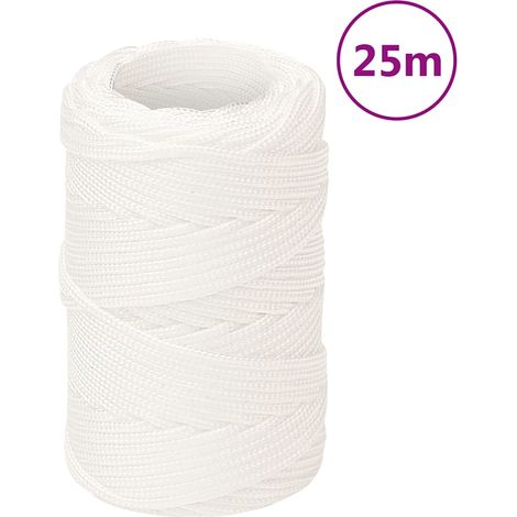 Corde de bateau Blanc complet 2 mm 25 m Polypropylène (1/5)