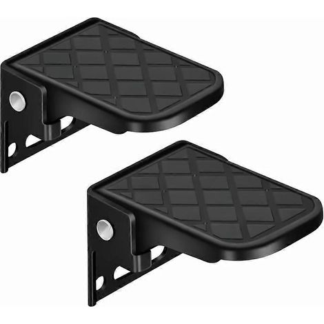 paire de marchepieds pliables et réglables pour motos et vélos électriques, avec revêtement antidérapant. (1/5)