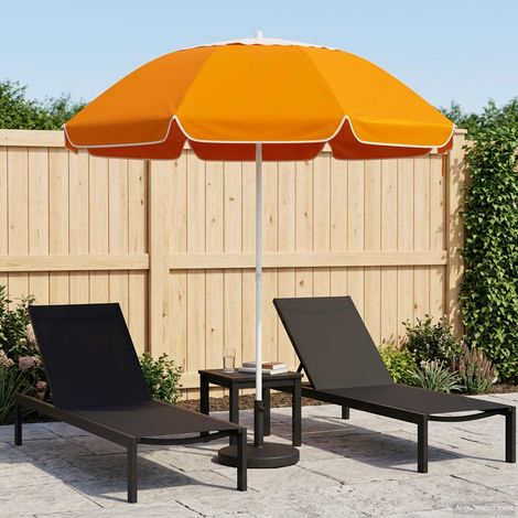 Ombrello da giardino 240 cm Poliestere 170T Arancione vidaXL