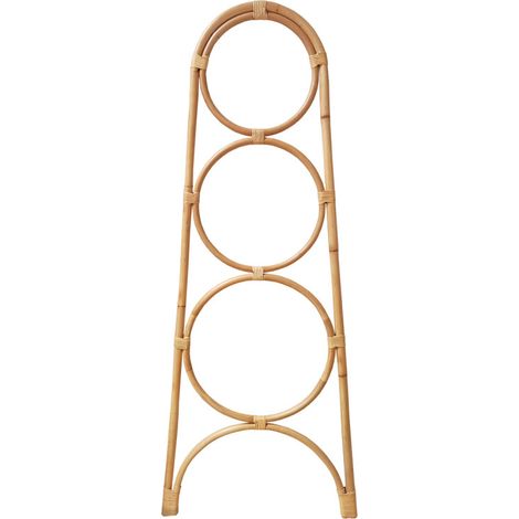 Portant échelle serviettes et plaids en rotin naturel 170 cm - HAZEL (1/5)