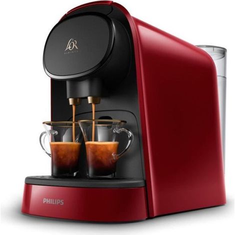 Machine a Cafe  a capsules double espresso PHILIPS L'Or Barista LM8012/51 - Rouge + 9 capsules