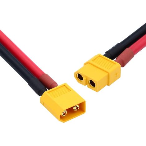 Connecteur de câble d'extension mâle vers femelle 12 AWG pour batterie portable panneau solaire (1/5)