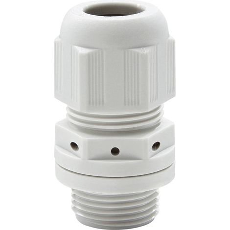 WISKA 10100666 PRESSACAVO ANTIURTO R, CON CARICO A TRAZIONE, CON GUARNIZIONE M25 POLIAMMIDE GRIGIO CHIARO (RAL 7035) 1 PZ (1/2)