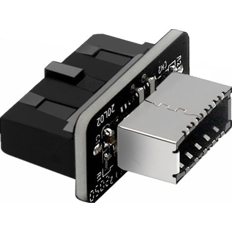 Connecteur interne frontal USB 3.0 vers Type-E pour carte mère - Installation facile et rapide (Plug & Play) - Compatible avec les ordinateurs de bureau - FFY (1/4)
