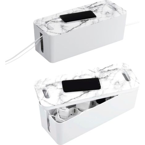 Kabelbox Maxi Marmor-Design (1/5)