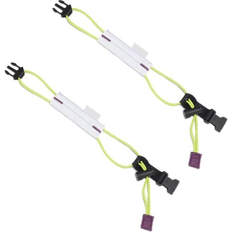 2 bridas para bicicletas, Bridas para bicicletas, Cordones, Correas reflectantes para piernas, Con cordones, Cinturones, Amarillas (1/5)