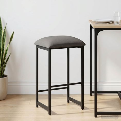 vidaXL Tabouret de bar Gris foncé 40 x 32 x 74 cm Bois d'ingénierie (1/5)