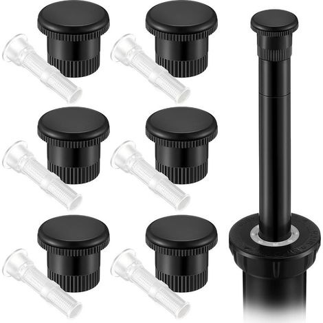 Lot de 6 buses d'arrêt de pulvérisation compatibles avec la série Rain Bird 1800, comprend un filtre de buse à maille fine, un capuchon de tête d'arrosage de rechange pour irrigation (1/5)